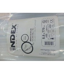 Brida Nylon Blanca 8.8x770 (50 Unid) | Herrajes HE