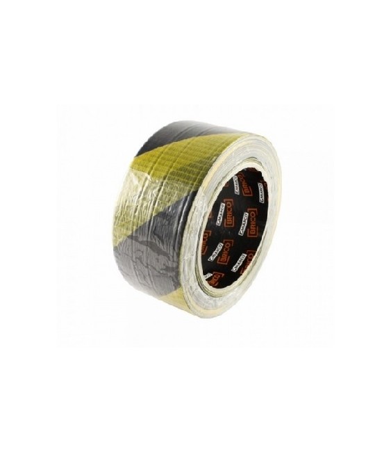 Cinta Señalización Amarillo/Negro 50mm 30M | Herrajes HE