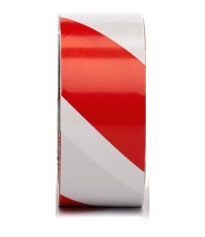 Cinta Señalización Blanco/Roja 50mm x 33m | Herrajes HE