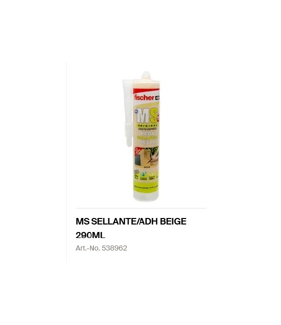 MS Sellante Adhesivo Beige Ref-538962 | Herrajes HE