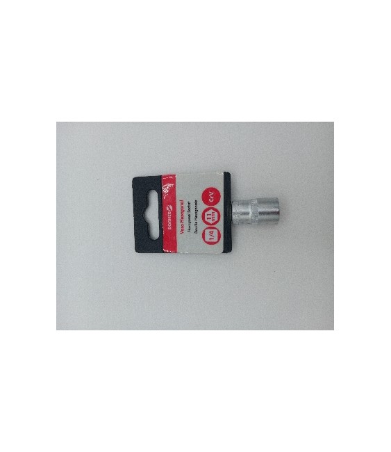 Vaso Hexagonal 1/4" CrV 11mm | Herrajes HE