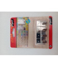 Percha Adhesiva Mini Inox Brinox 4 uds | Herrajes HE