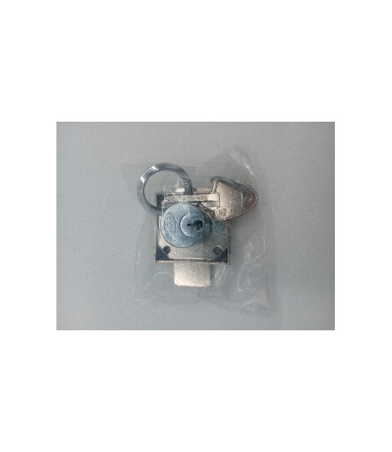 Cerradura Armario Latón Cromado 23mm | Herrajes HE