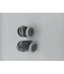 Juego Ruedas Mampara Nylon Gris PMC01-23mm | Herrajes HE