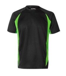 Camiseta Técnica Bicolor Negro/Verde Lima T.XL | Herrajes HE