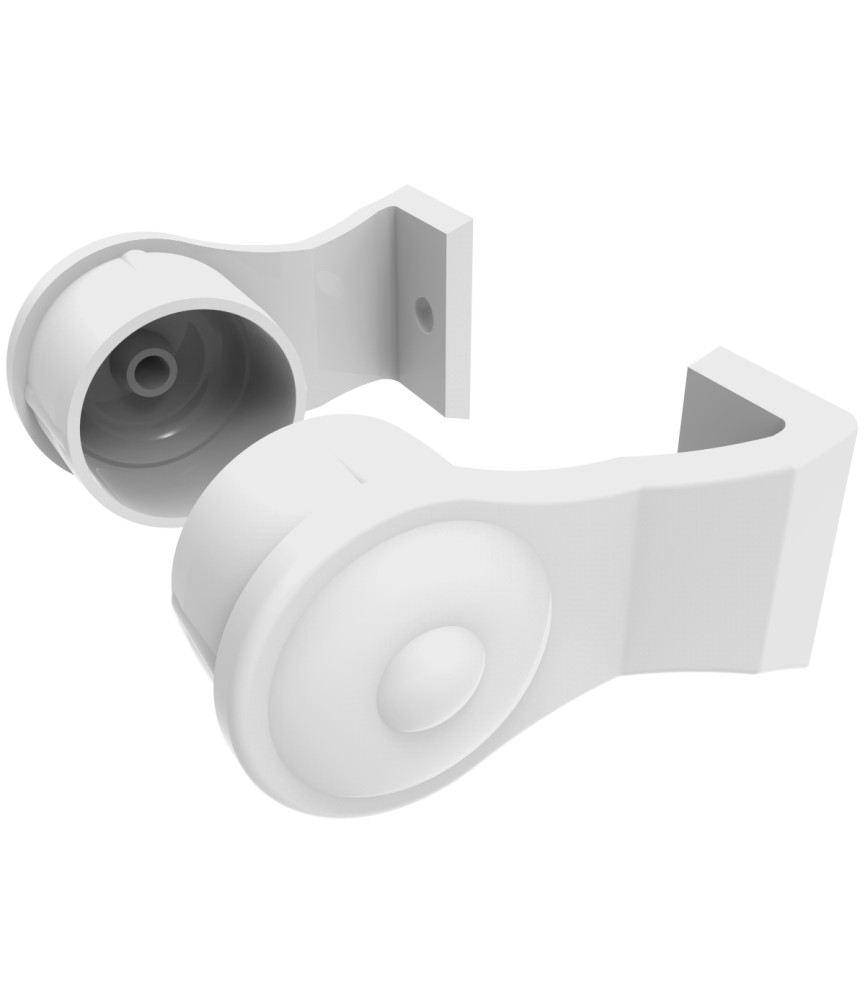 Soporte Tirador Redondo 40-50 Blanco | Herrajes HE