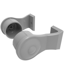 Soporte Tirador Redondo 40-50 Plata | Herrajes HE