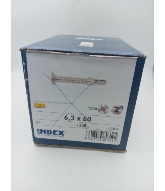 Tornillo Autotaladrante DIN ATA 6,3x60 | Herrajes HE