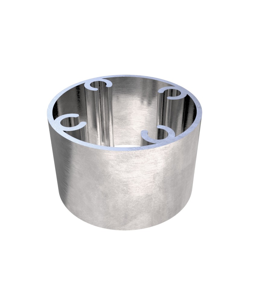 Fijatubo Bruto 100x100 Suelo/Pared | Herrajes HE