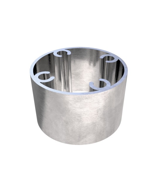 Fijatubo Bruto 100x100 Suelo/Pared | Herrajes HE