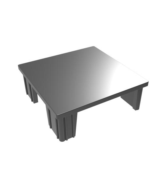 Tapa Unión Fijación Tubo 100x100 Negro | Herrajes HE