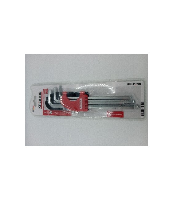 Juego Llave Allen Bola XL 9 Pzas 1.5-10mm | Herrajes HE