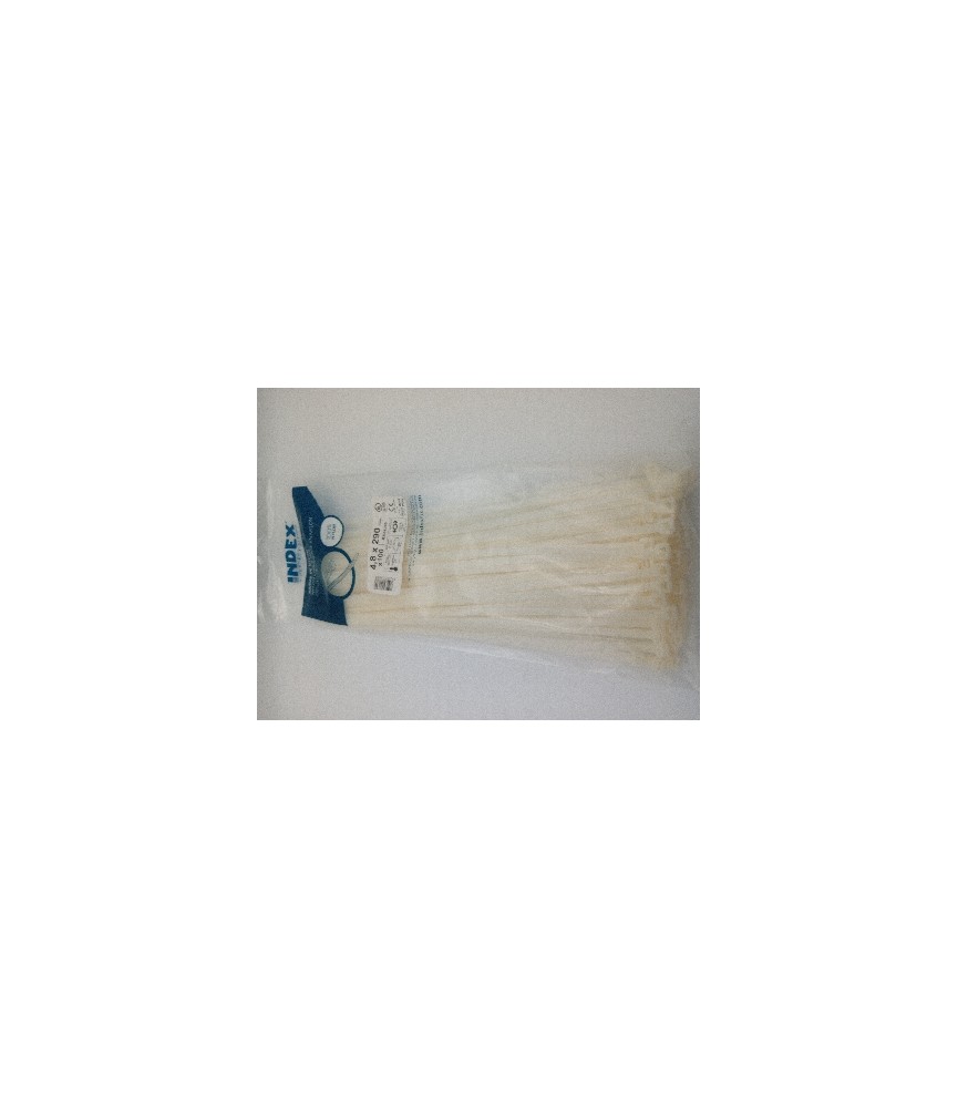 Brida Nylon Blanca 4.8x290mm (100 unid) | Herrajes HE