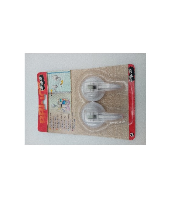 Percha Ventosa Brinox 44mm (Bl.2ud) | Herrajes HE