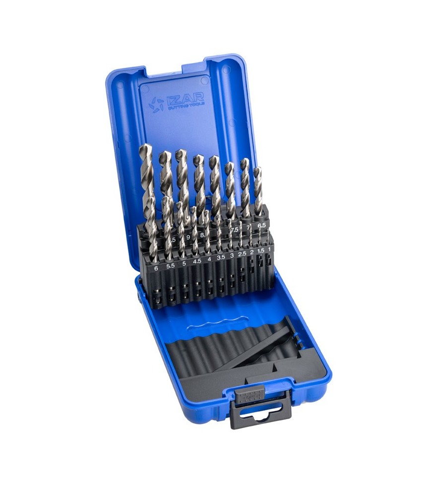 Juego Brocas HSS 1-10mm (19 Piezas) | Herrajes HE