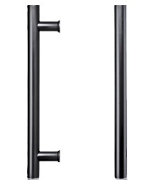 Tirador Torreón Recto 600 Negro | Herrajes HE