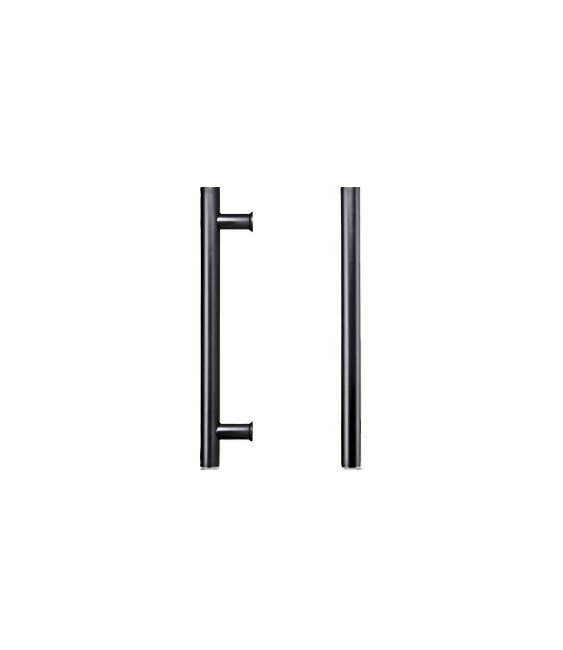 Tirador Torreón Recto 600 Negro | Herrajes HE