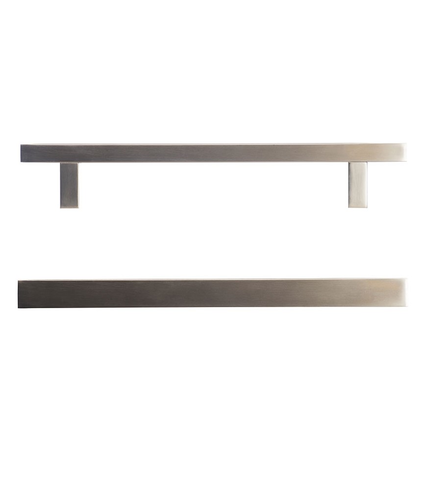 Tirador Torreón Rectangular Desplazado 500 Negro | Herrajes HE