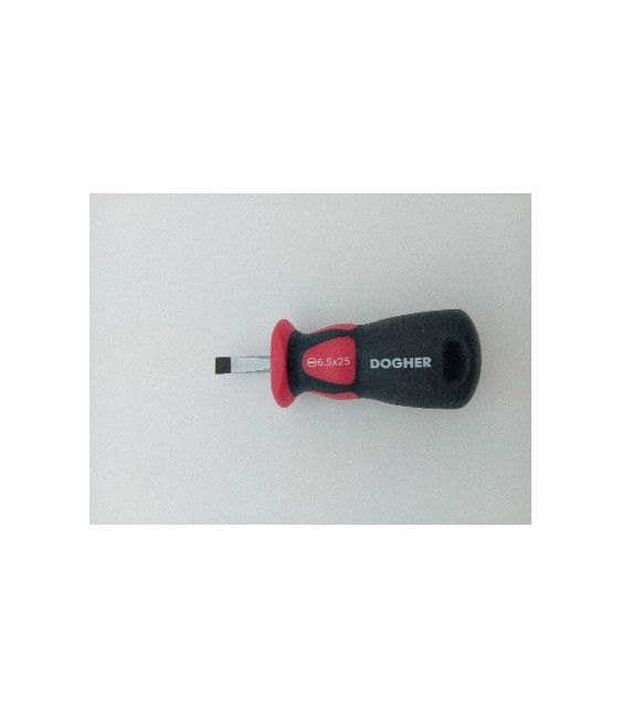 Destornillador CrMo E/Corto 6,5x25 Profesional | Herrajes HE