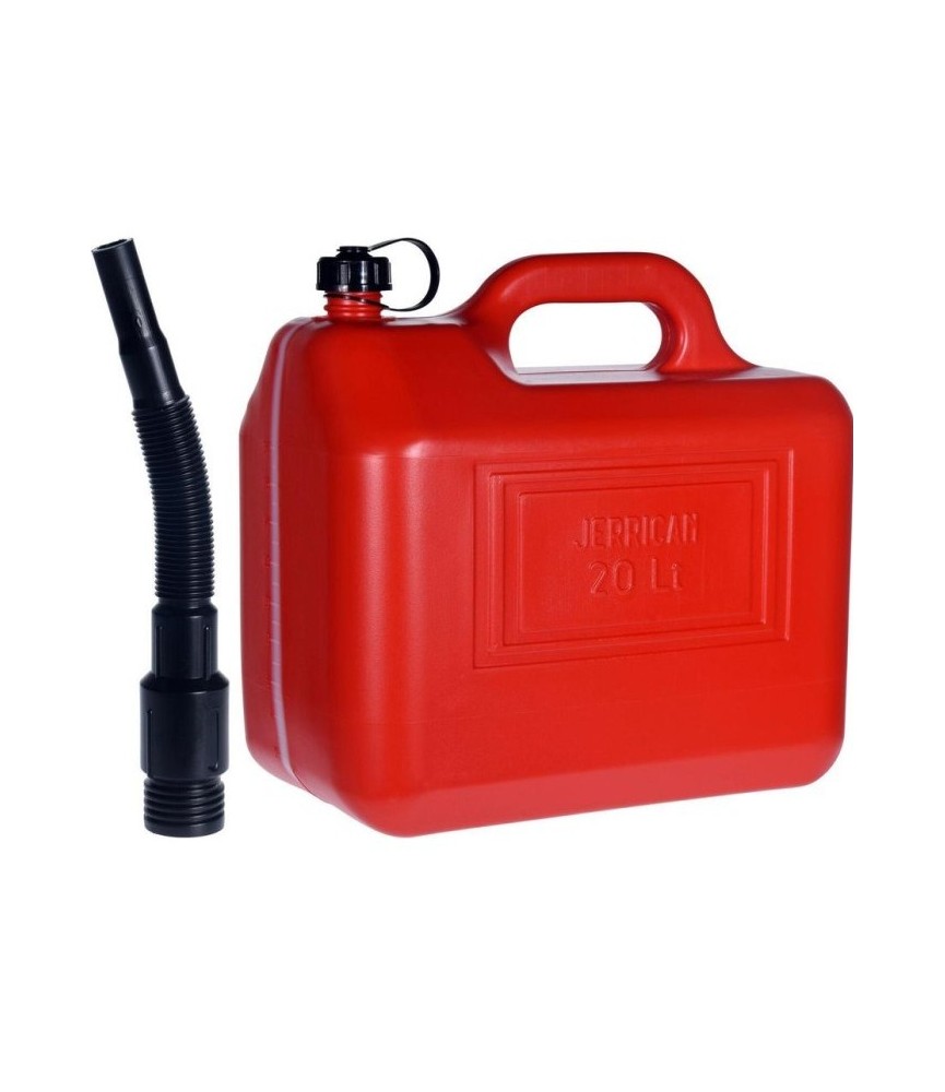 Bidón Gasolina KI 5 Litros Rojo | Homologado | Herrajes HE