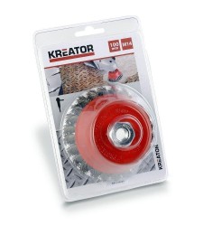 Cepillo Taza Amoladora KREATOR 100mm Limpieza | Herrajes HE