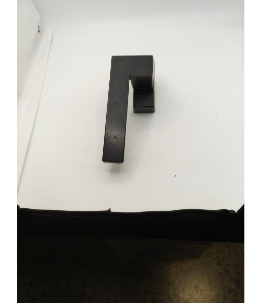 Manilla Recta Acteal Multipunto Negra Izda | Herrajes HE