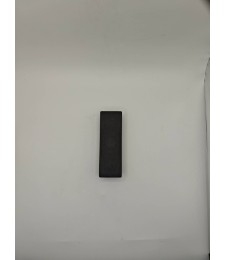 Contera Rectangular 120x40 Negra | Herrajes HE