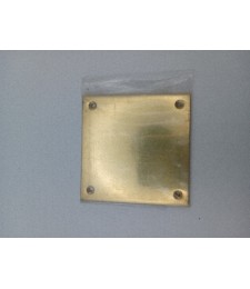 Placa Ciega Latón 80x80mm de Calidad | Herrajes HE
