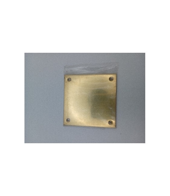 Placa Ciega Latón 80x80mm de Calidad | Herrajes HE