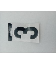 Número Vinilo Negro "3" 8cm para Buzones | Herrajes HE