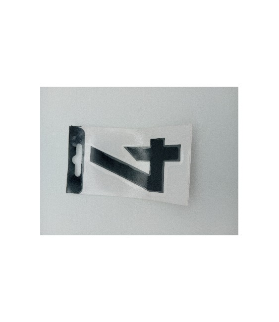 Número Vinilo Negro "4" 8cm | Herrajes HE