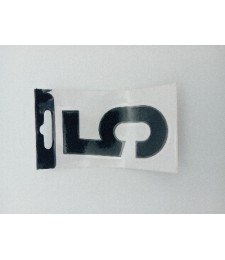 Número Vinilo Negro "5" 8cm para Puertas | Herrajes HE