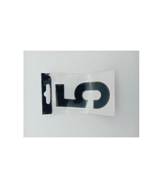 Número Vinilo Negro "5" 8cm para Puertas | Herrajes HE