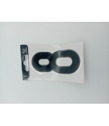 Número Vinilo Negro "8" 8cm de Calidad | Herrajes HE