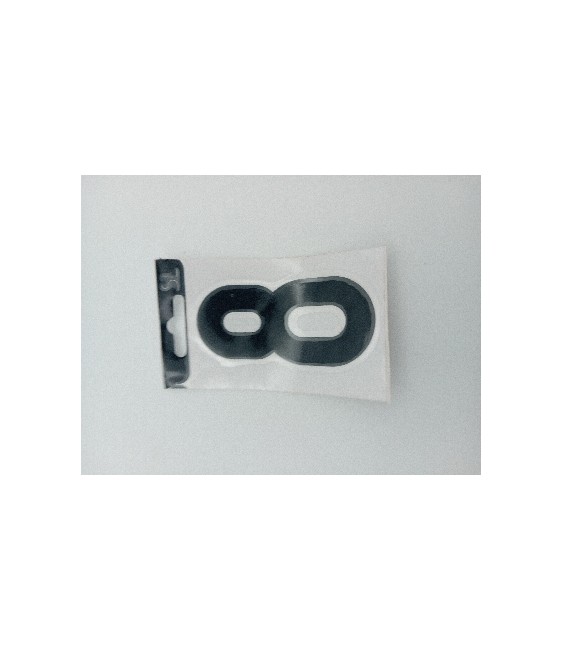 Número Vinilo Negro "8" 8cm de Calidad | Herrajes HE