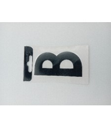 Letra Vinilo Negra "B" 8cm Duradera | Herrajes HE