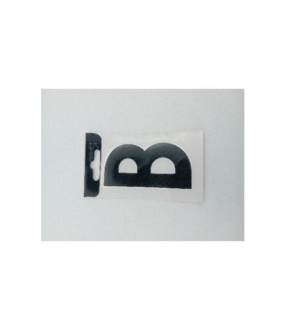 Letra Vinilo Negra "B" 8cm Duradera | Herrajes HE