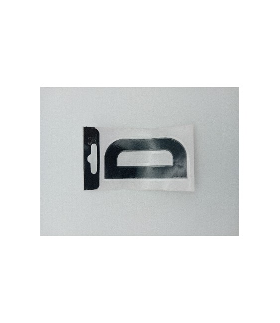 Letra Vinilo Negra "D" 8cm | Herrajes HE