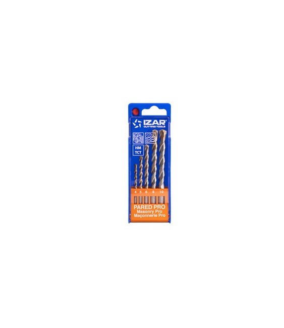 Juego Brocas Pared Profesional 4-10 (5 Piezas) | Herrajes HE