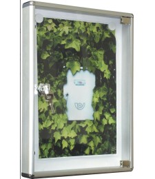 Tablón Anuncios Diseño V Blanco | Herrajes HE