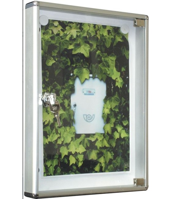 Tablón Anuncios Diseño V Blanco | Herrajes HE