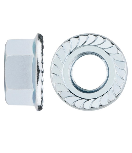 Tuerca Brida Grafilada DIN-6923 M6 | Herrajes HE