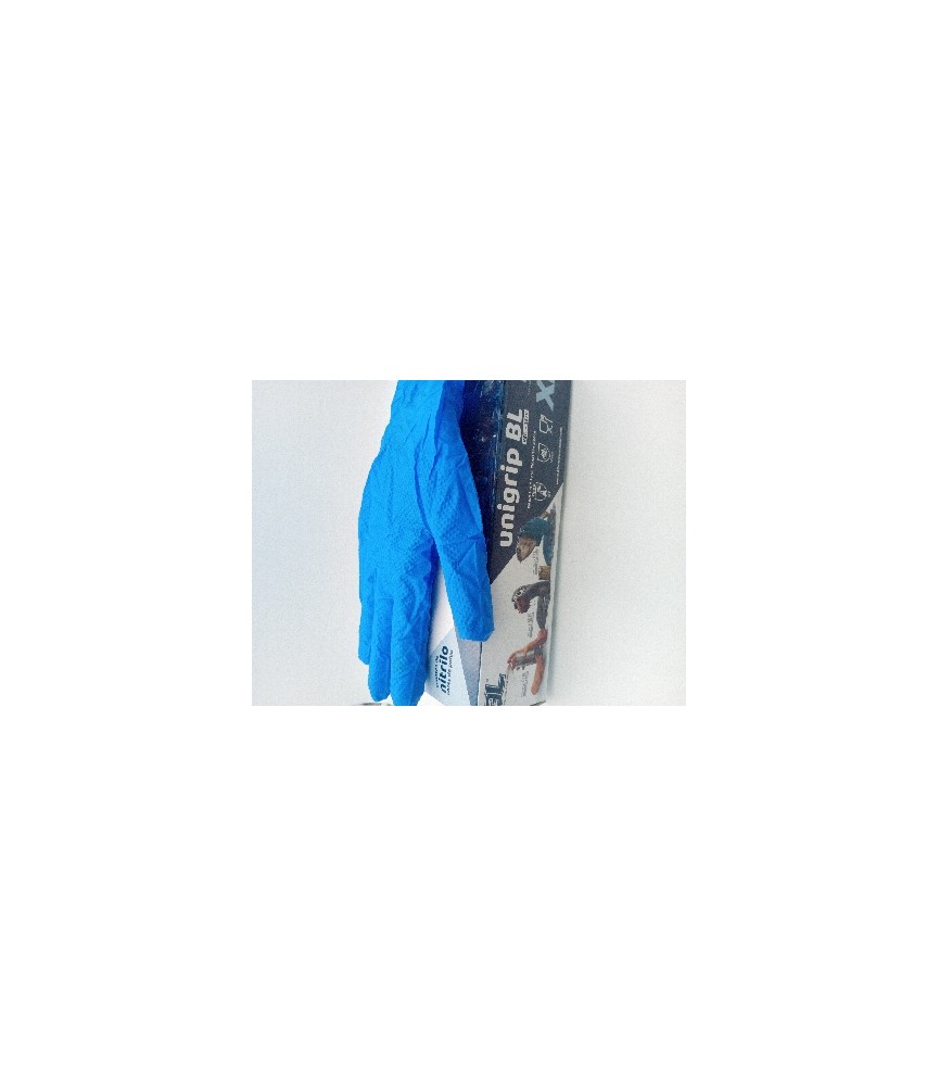 Guantes Nitrilo Azules T.XL Protecc. Química | Herrajes HE
