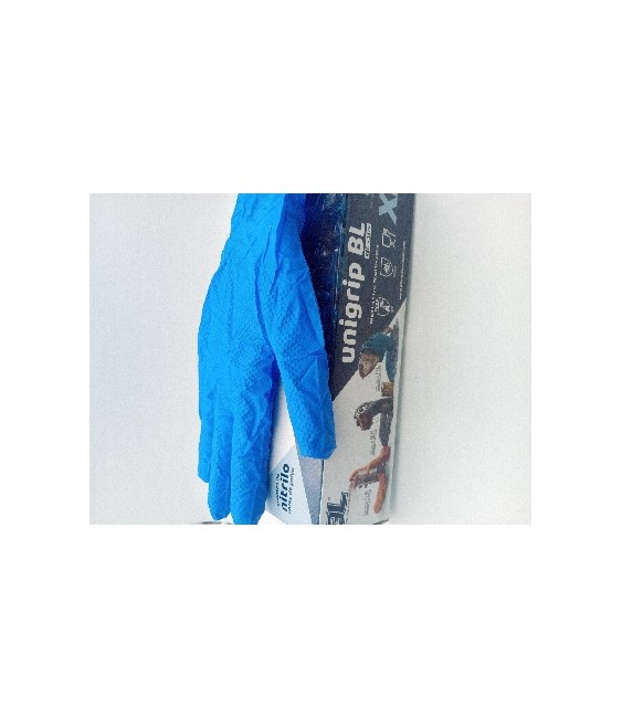 Guantes Nitrilo Azules T.XL Protecc. Química | Herrajes HE