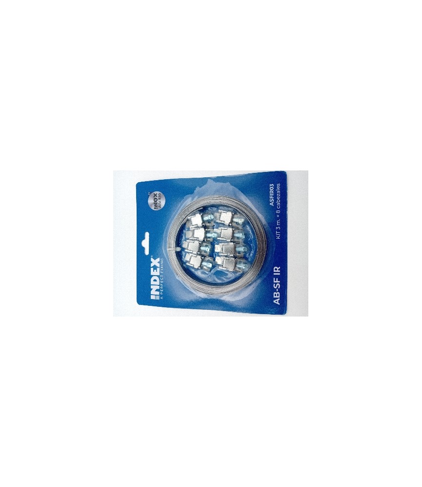 Kit Abrazadera Sin Fin Inox 3m + 8 Cabezales | Herrajes HE