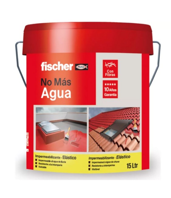 Impermeabilizante Elástico 15L Terracota | Fibras | Herrajes HE