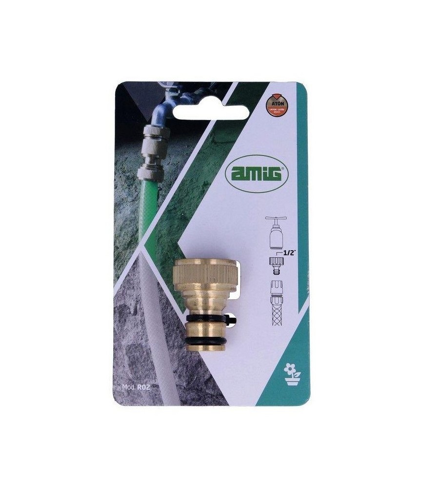 Adaptador Grifo Latón R02 1/2" | Fontanería | Herrajes HE