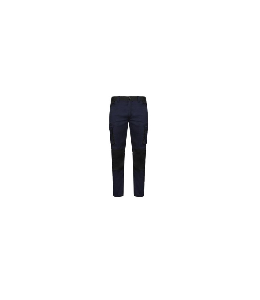 Pantalón Stretch Bicolor Azul/Negro T-52 | Herrajes HE