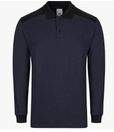 Polo Stretch Bicolor Manga Larga T.L | Herrajes HE