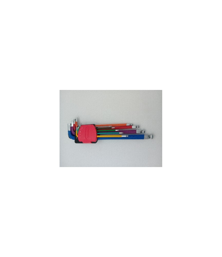 Juego Llaves Macho Hex Colores 1.5-10mm | Herrajes HE